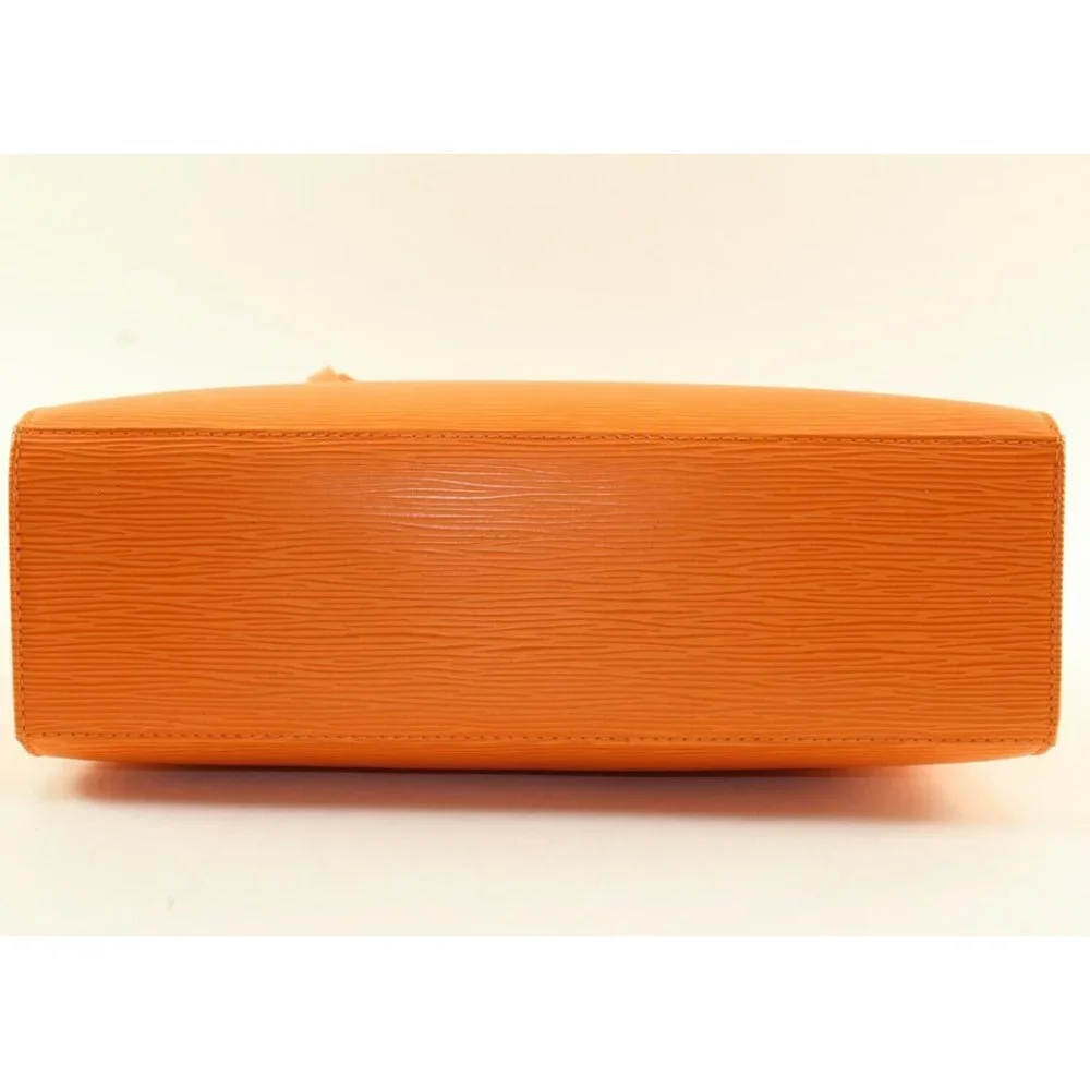 LOUIS VUITTON Orange Epi Leather Croisette Zip Shoulder Bag 1LV1220K